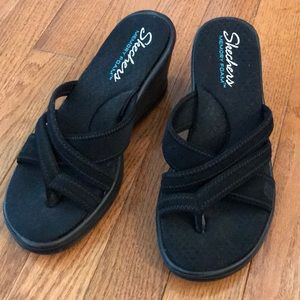 Skechers memory foam sandals.